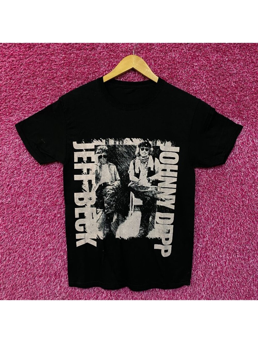 Jeff Beck Johnny Depp California Nevada Rock Duo Tour Tee S